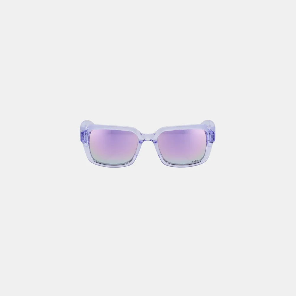 100% Rideley Sunglasses - Polished Translucent Lavender (HiPER Lavender Lens)