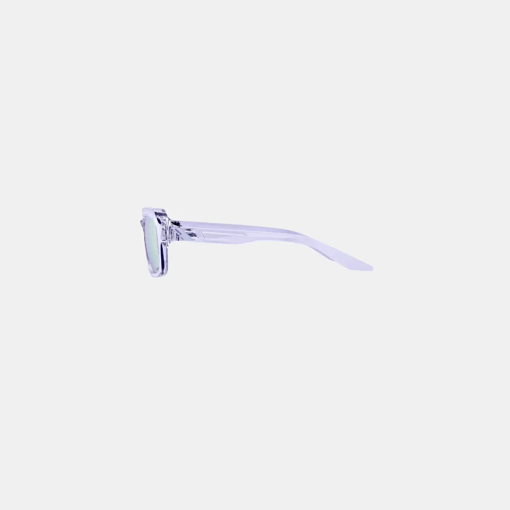 100% Rideley Sunglasses - Polished Translucent Lavender (HiPER Lavender Lens)