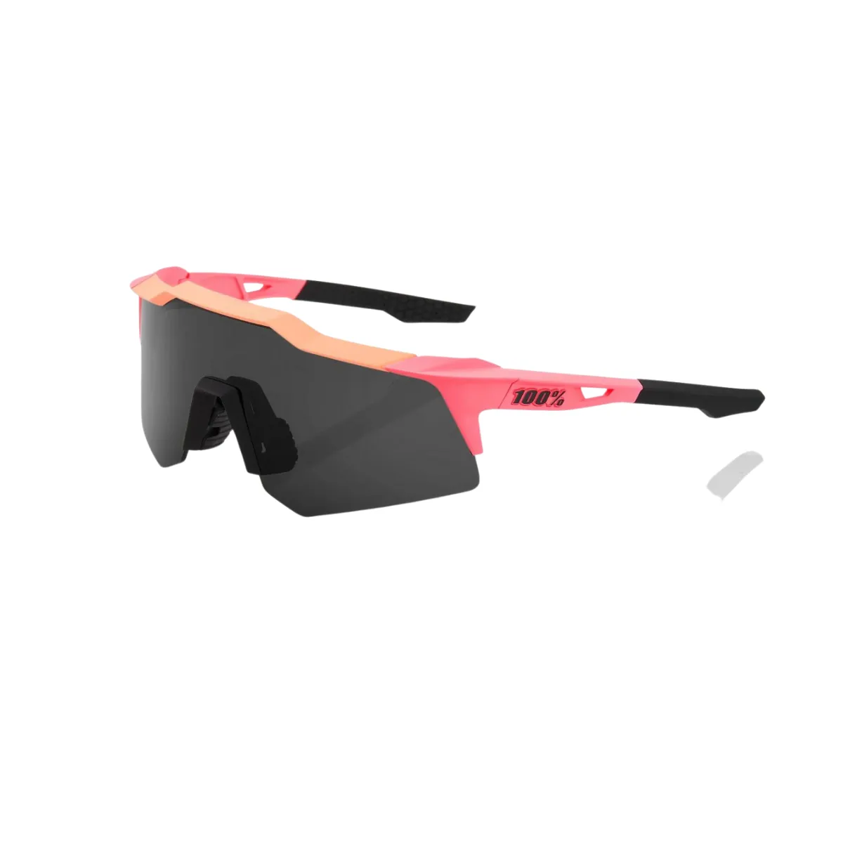 100% Speedcraft Xs - Matte Washed Out Neon Pink - Smoke Lens