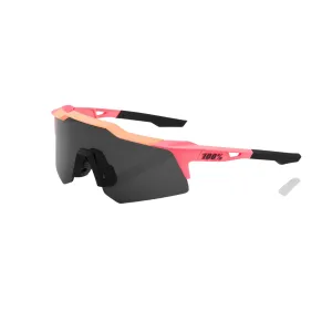 100% Speedcraft Xs - Matte Washed Out Neon Pink - Smoke Lens