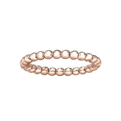 10K (Rose, White, Yellow) Gold Stackable Bubble Band