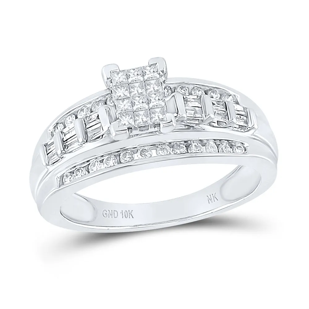 1/2CT-DIA NK FASHION RING S10