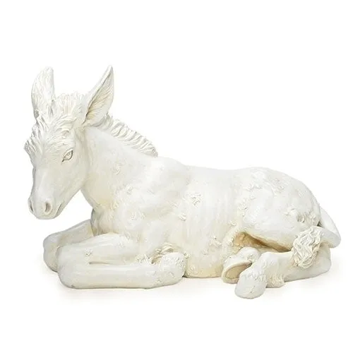 13'h 27" Scale White Donkey Nativity