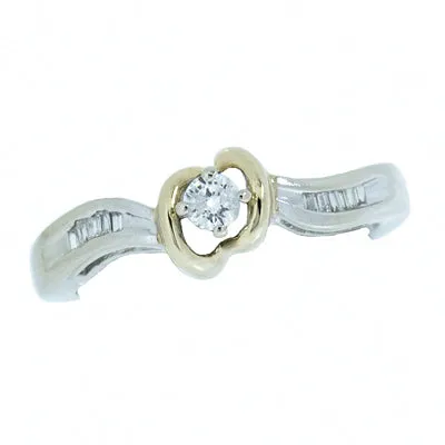 14K Gold 0.15 CTW Ladies Diamond Cocktail Ring