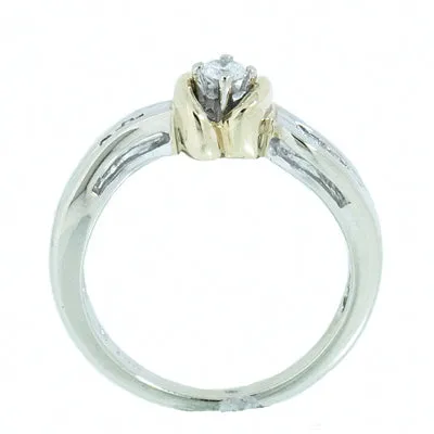 14K Gold 0.15 CTW Ladies Diamond Cocktail Ring