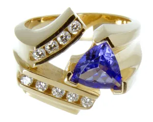 14K Tanzanite & Diamond Ring