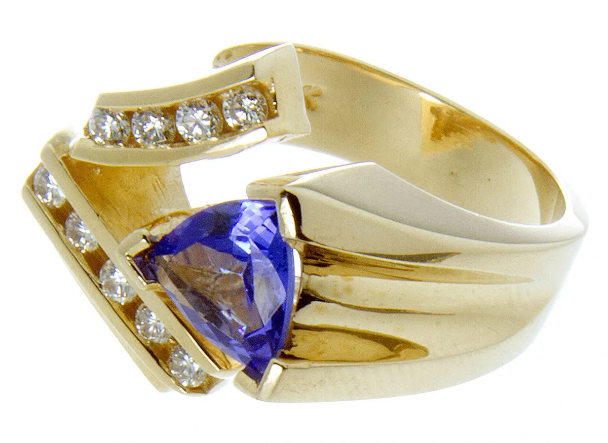 14K Tanzanite & Diamond Ring