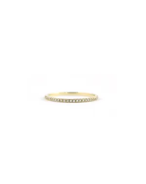 14K Yellow Gold Diamond Eternity Ring