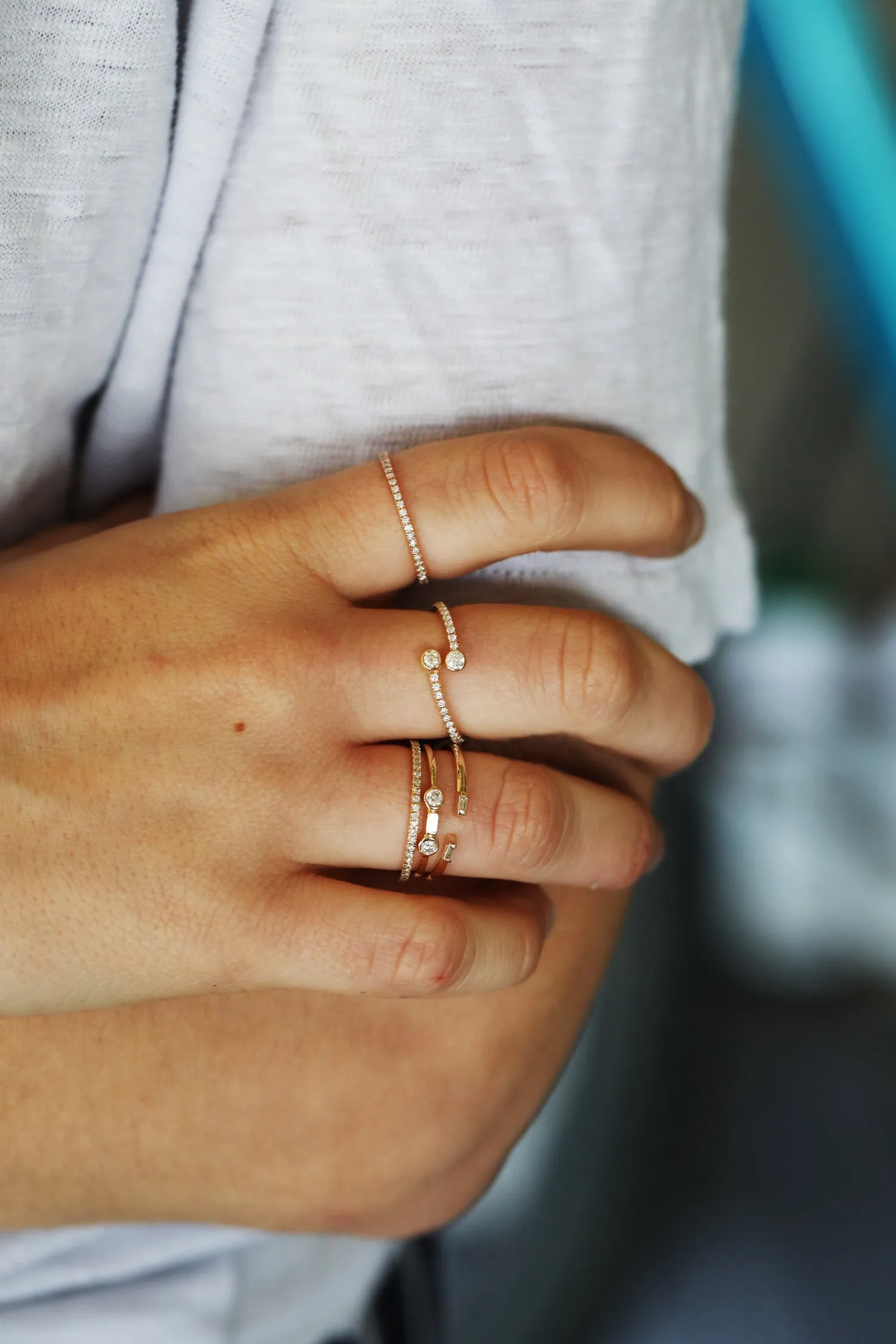 14K Yellow Gold Diamond Eternity Ring