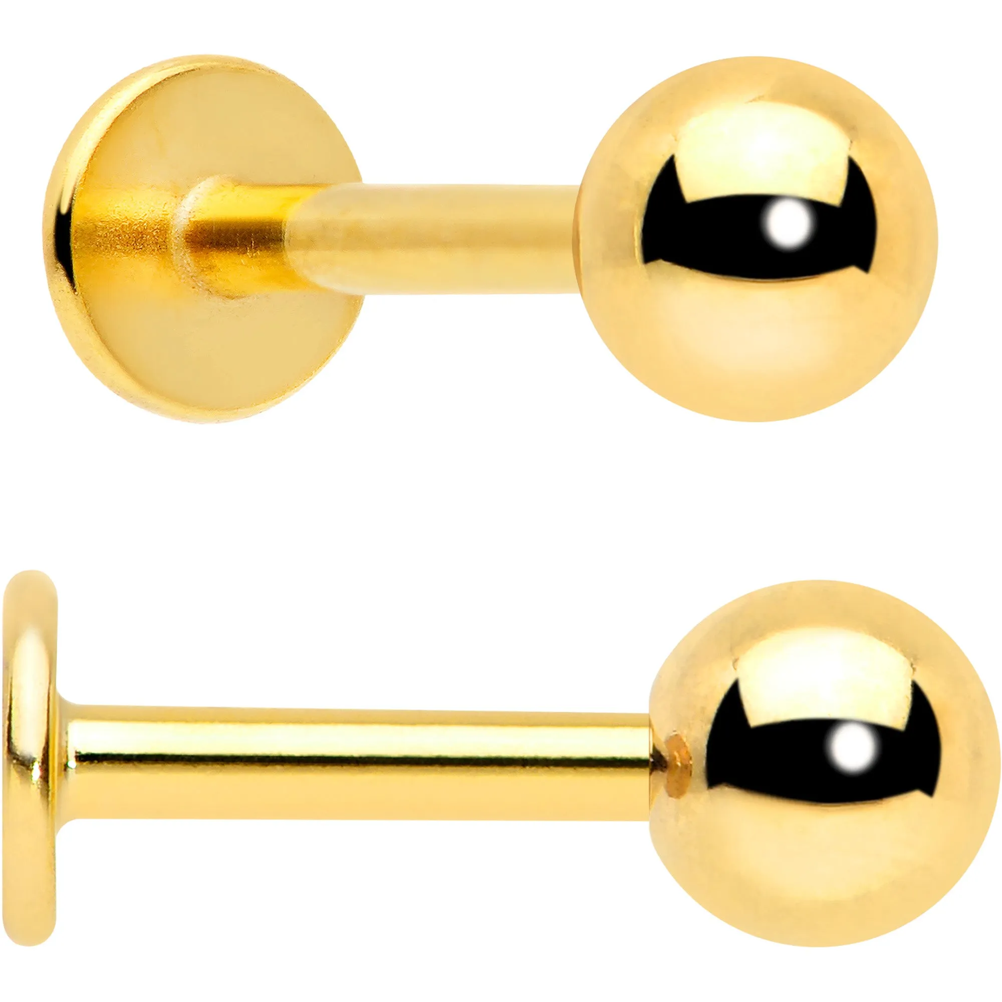 16 Gauge Frog Flat Back Earring Set Internally Threaded 3 Pack