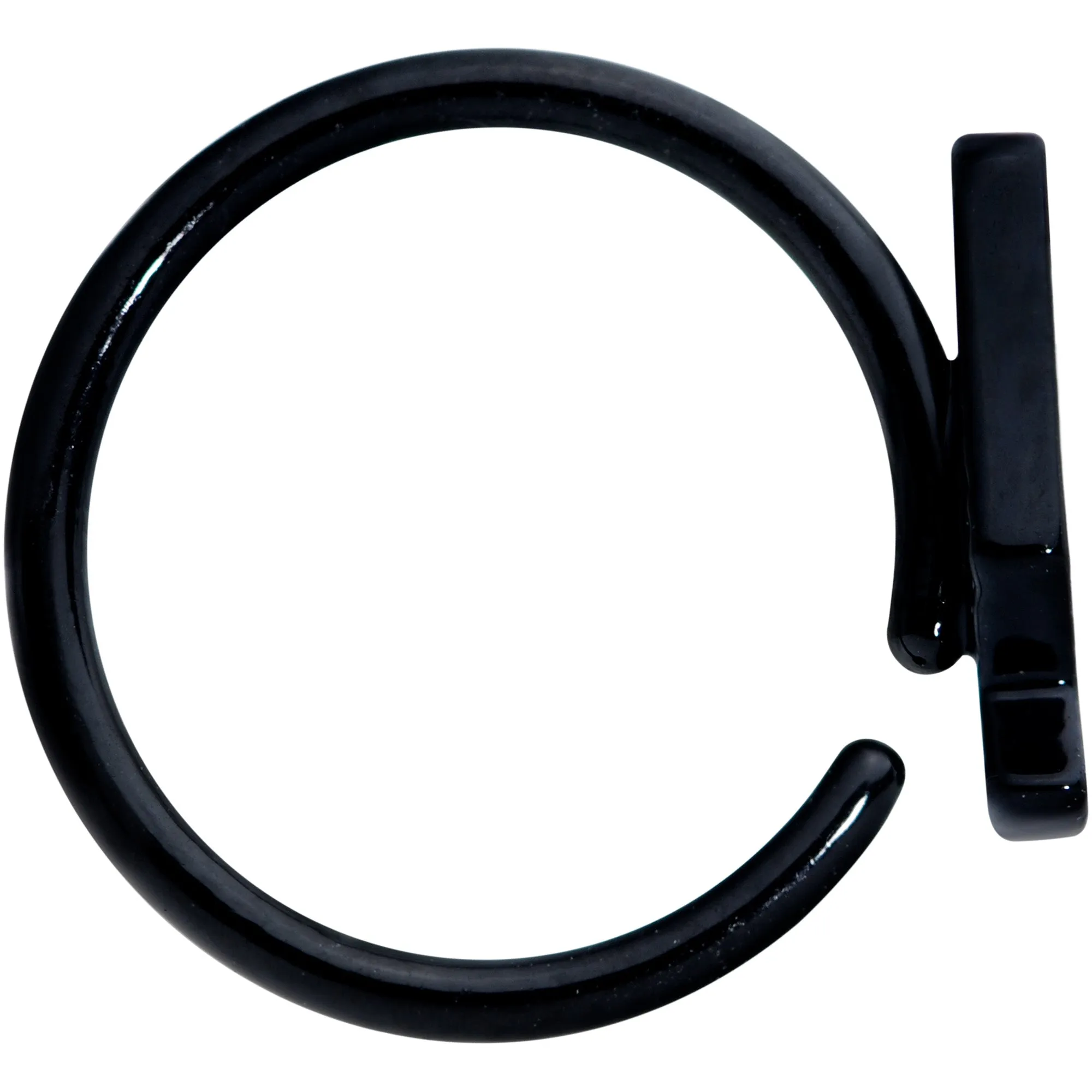 18 Gauge 3/8 Black Retro Lava Lamp Nose Hoop
