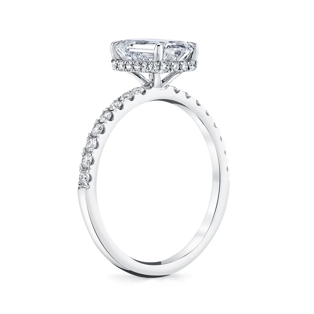1.87 cttw. Emerald Cut Diamond Engagment