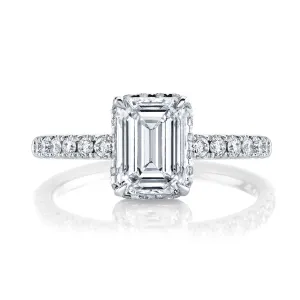 1.87 cttw. Emerald Cut Diamond Engagment