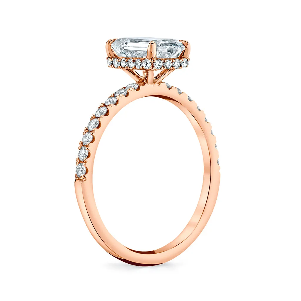1.87 cttw. Emerald Cut Diamond Engagment