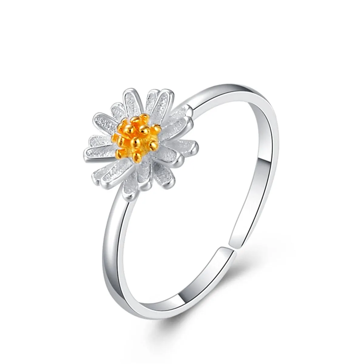 18K Gold-Plated & Sterling Silver Mum Ring