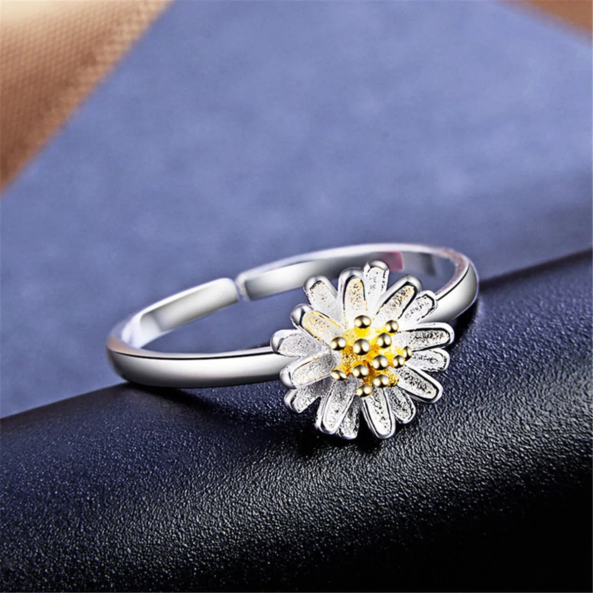18K Gold-Plated & Sterling Silver Mum Ring