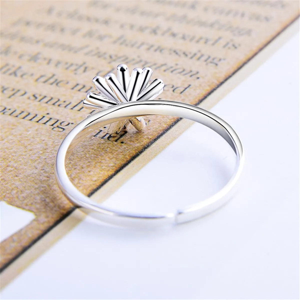 18K Gold-Plated & Sterling Silver Mum Ring