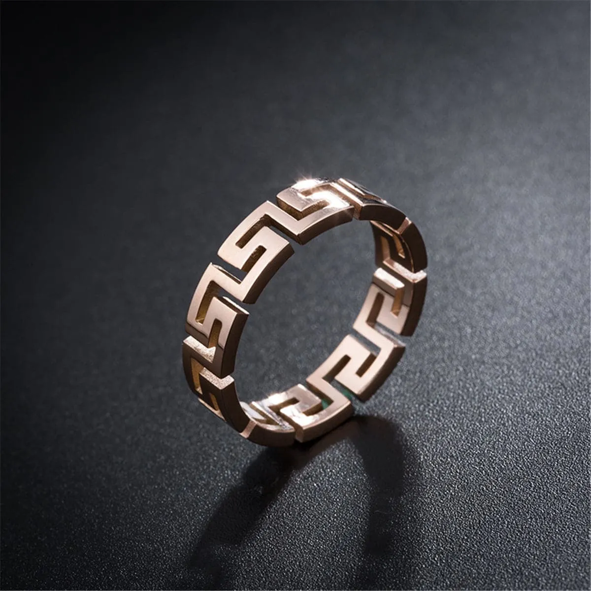 18K Rose Gold-Plated Great Wall Band