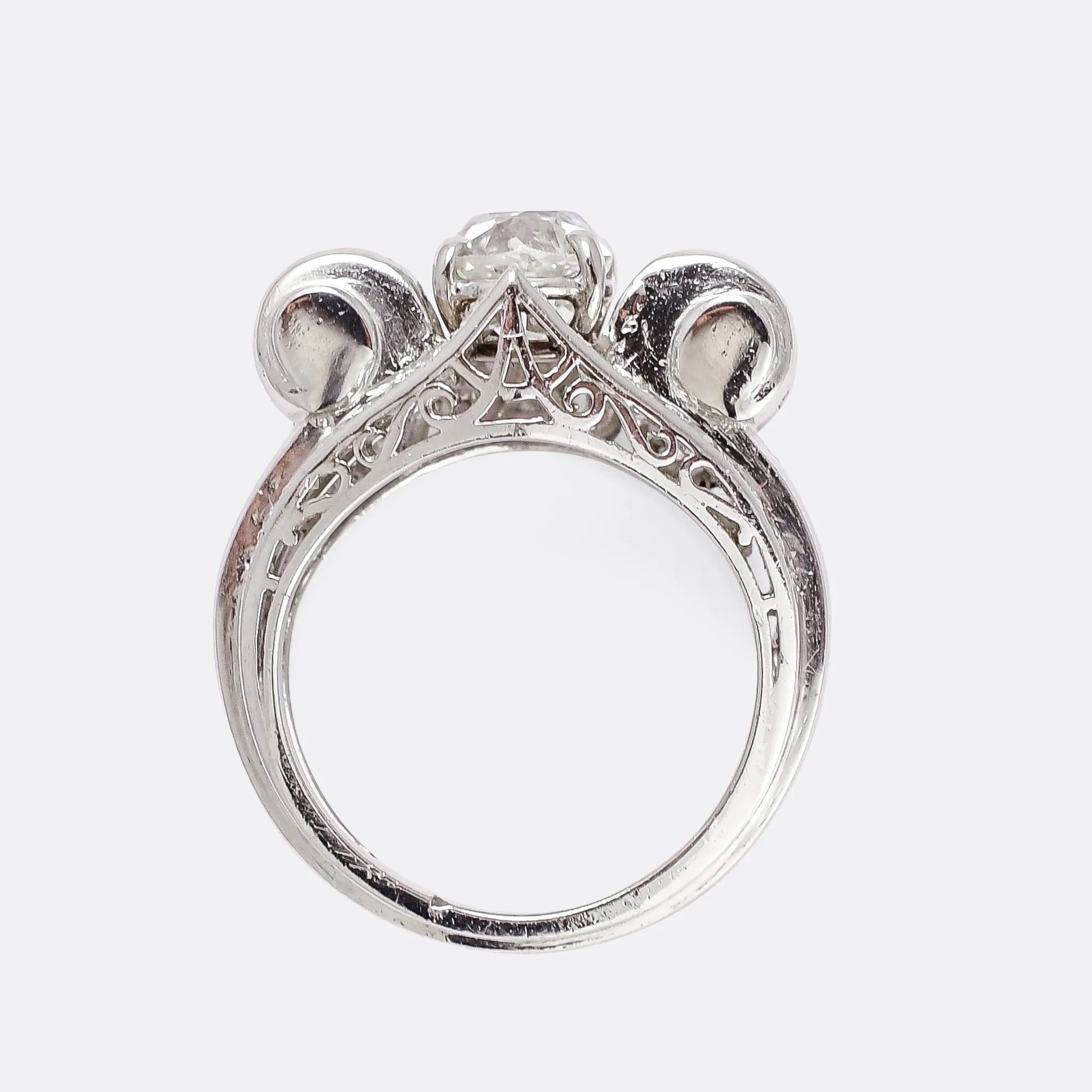 1940s Retro 5.5ct Diamond Cocktail Ring