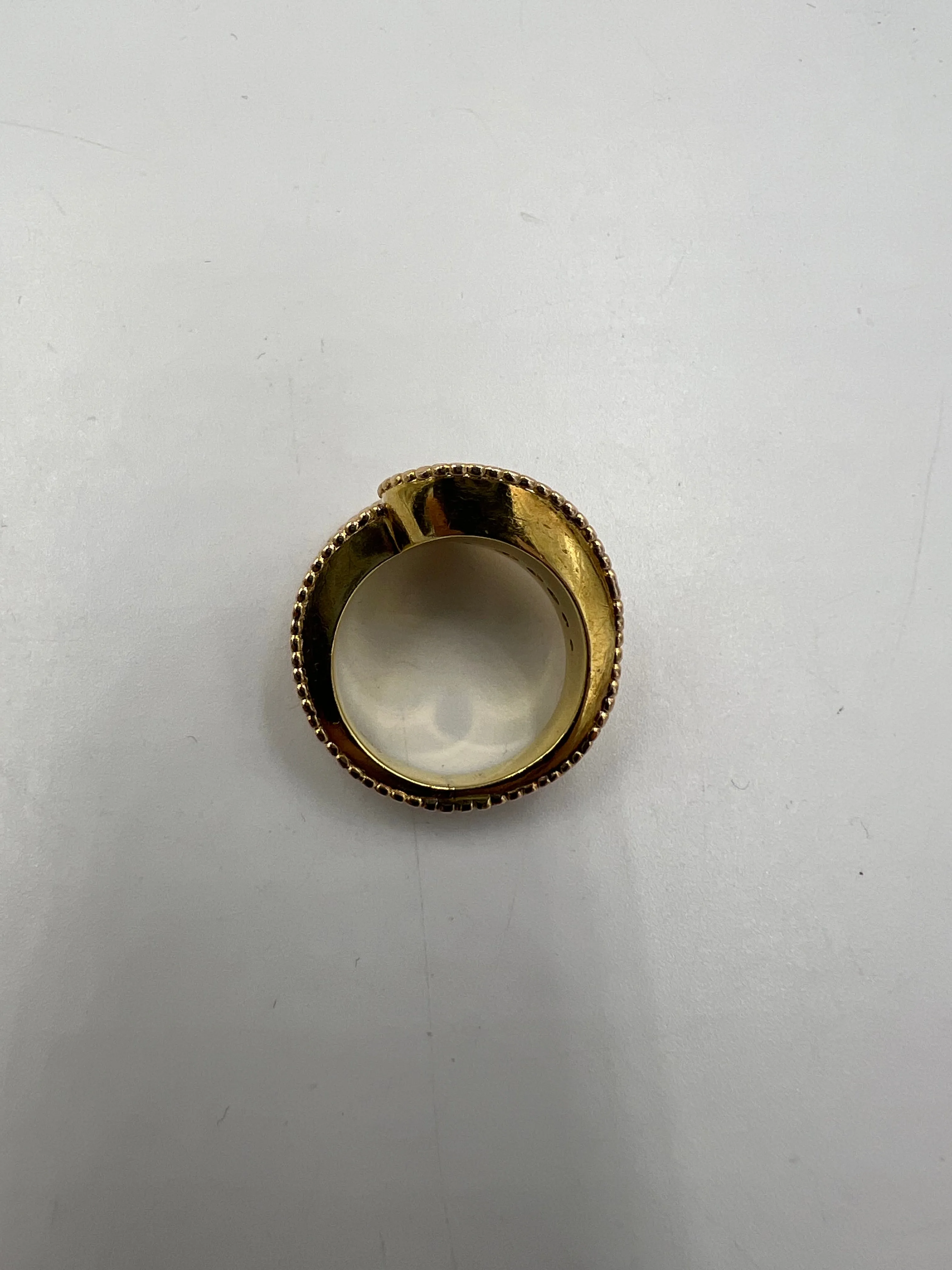 1940s Retro Diamond 18k Pink And Yellow Gold Ring