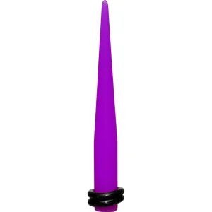 2 Gauge Acrylic Purple Taper