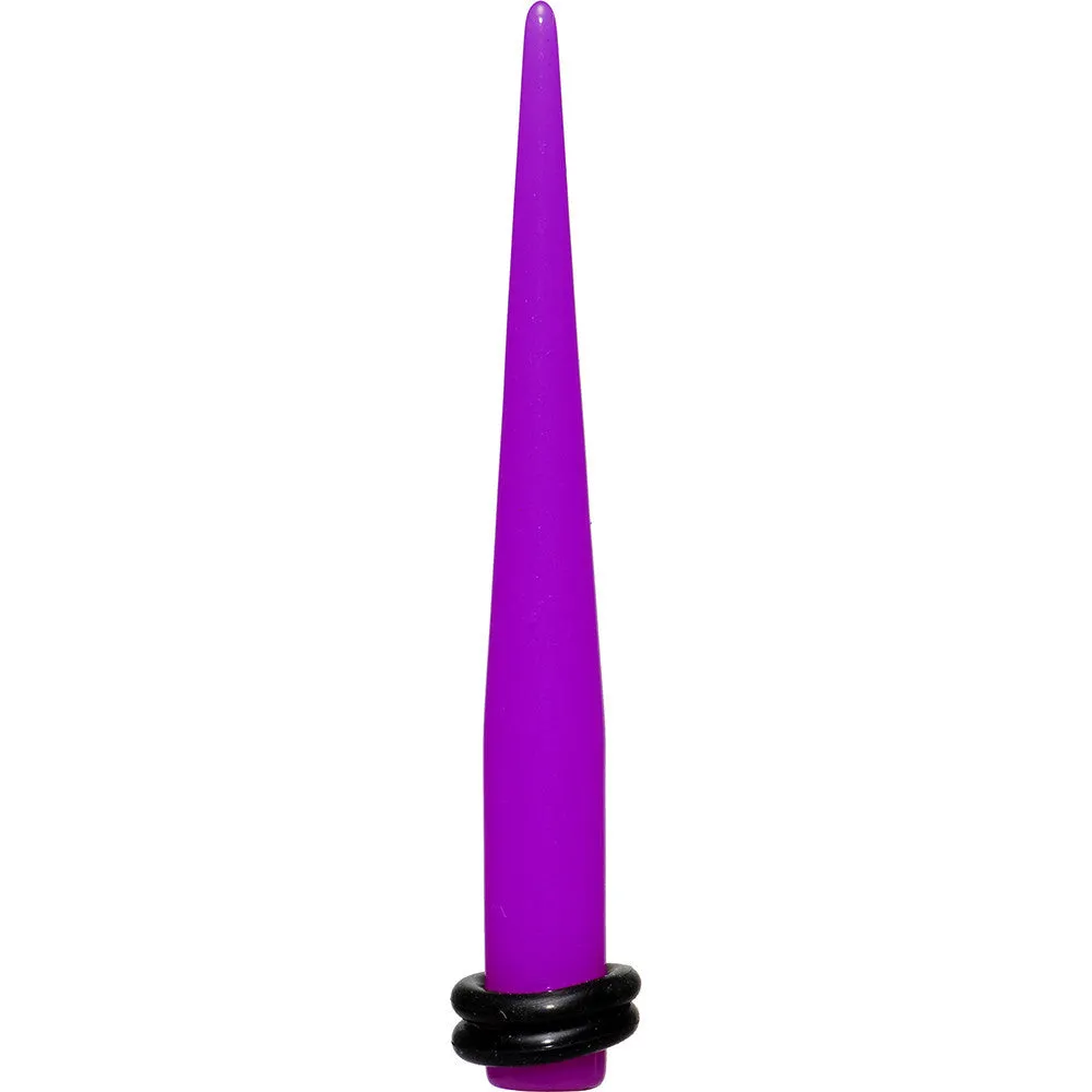 2 Gauge Acrylic Purple Taper