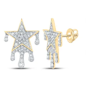 3/4CT-DIA NK STAR EARRING