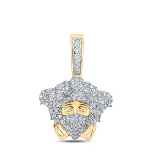 3/8CTW-DIA NK MEDUSA MENS CHARM