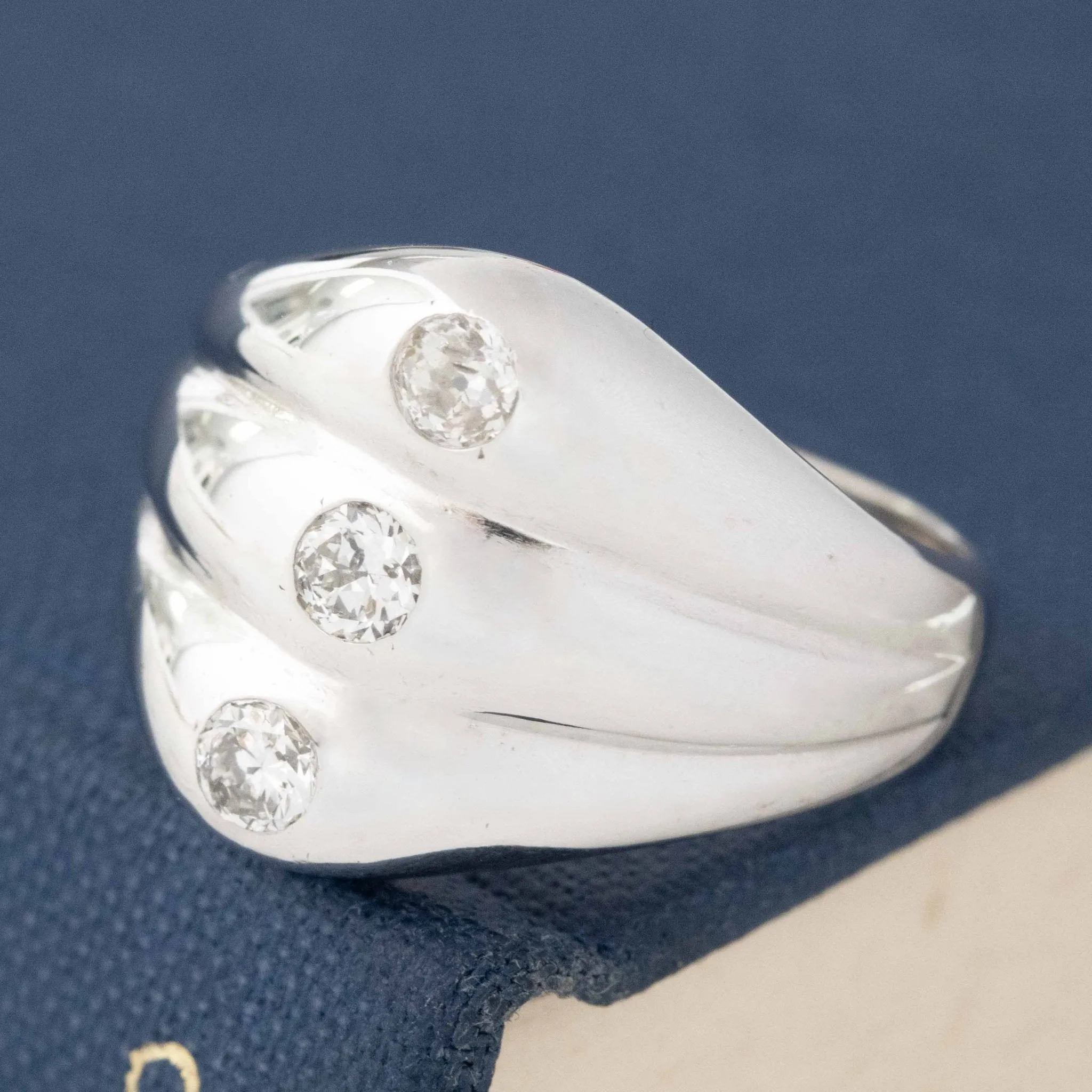 .38ctw Diamond Triple Dome Ring