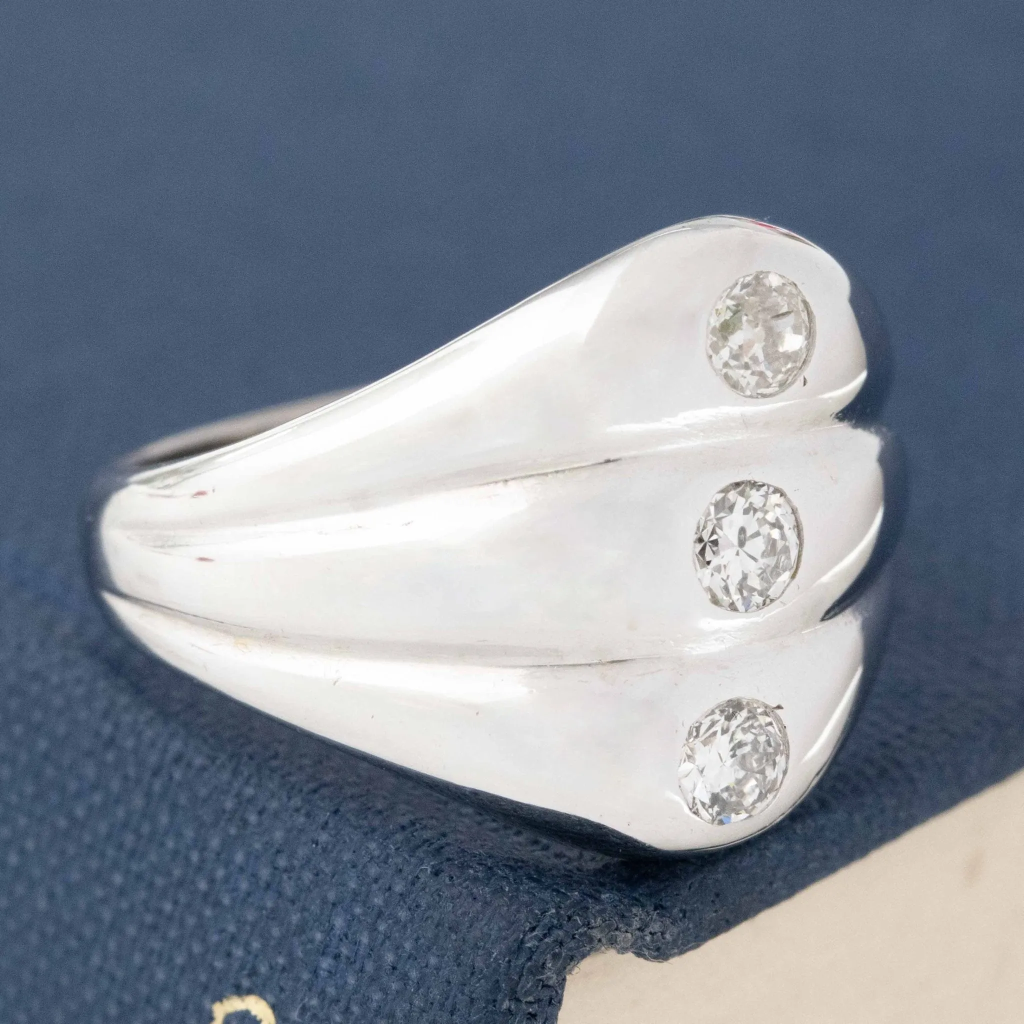 .38ctw Diamond Triple Dome Ring