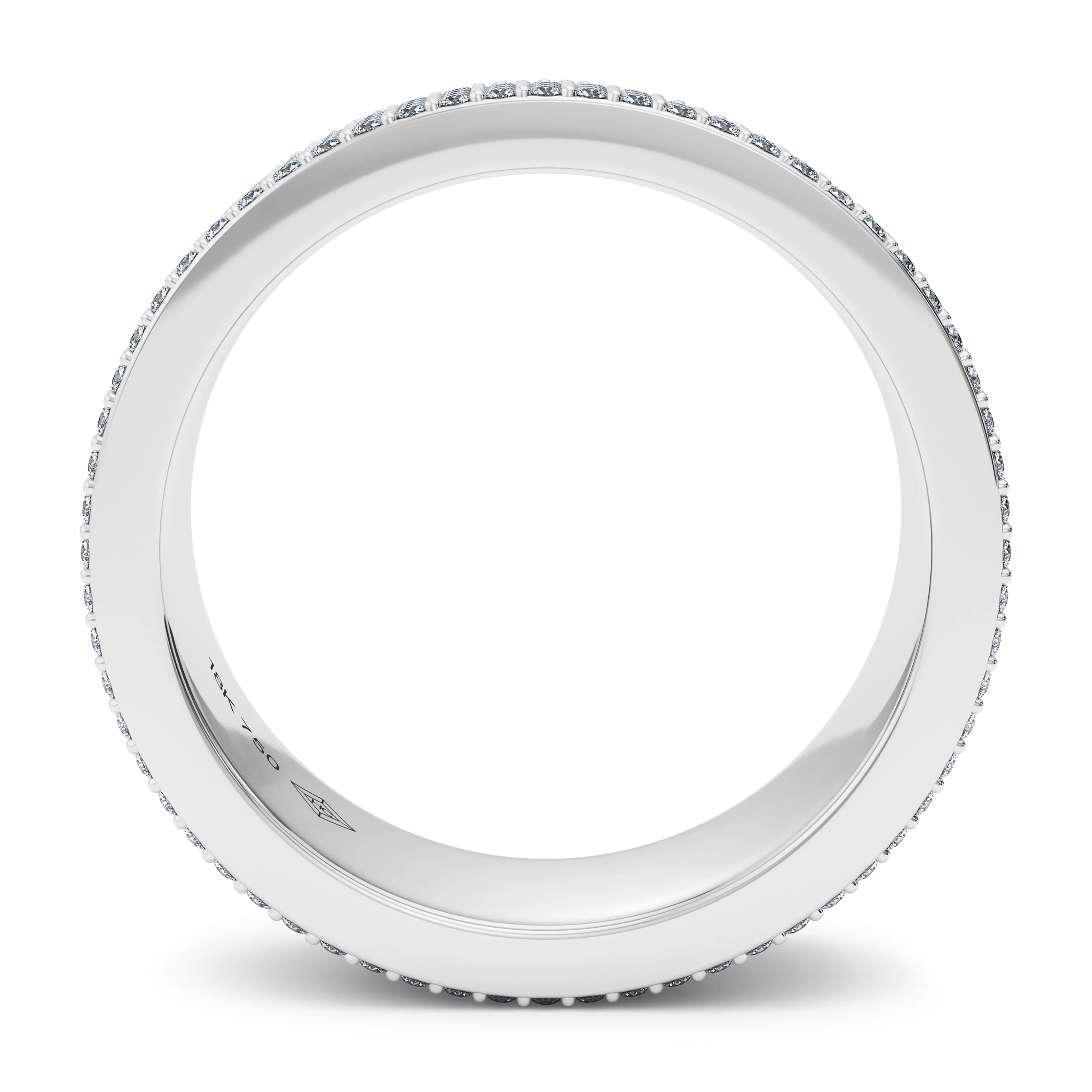 50/50 Fluted Diamond Band