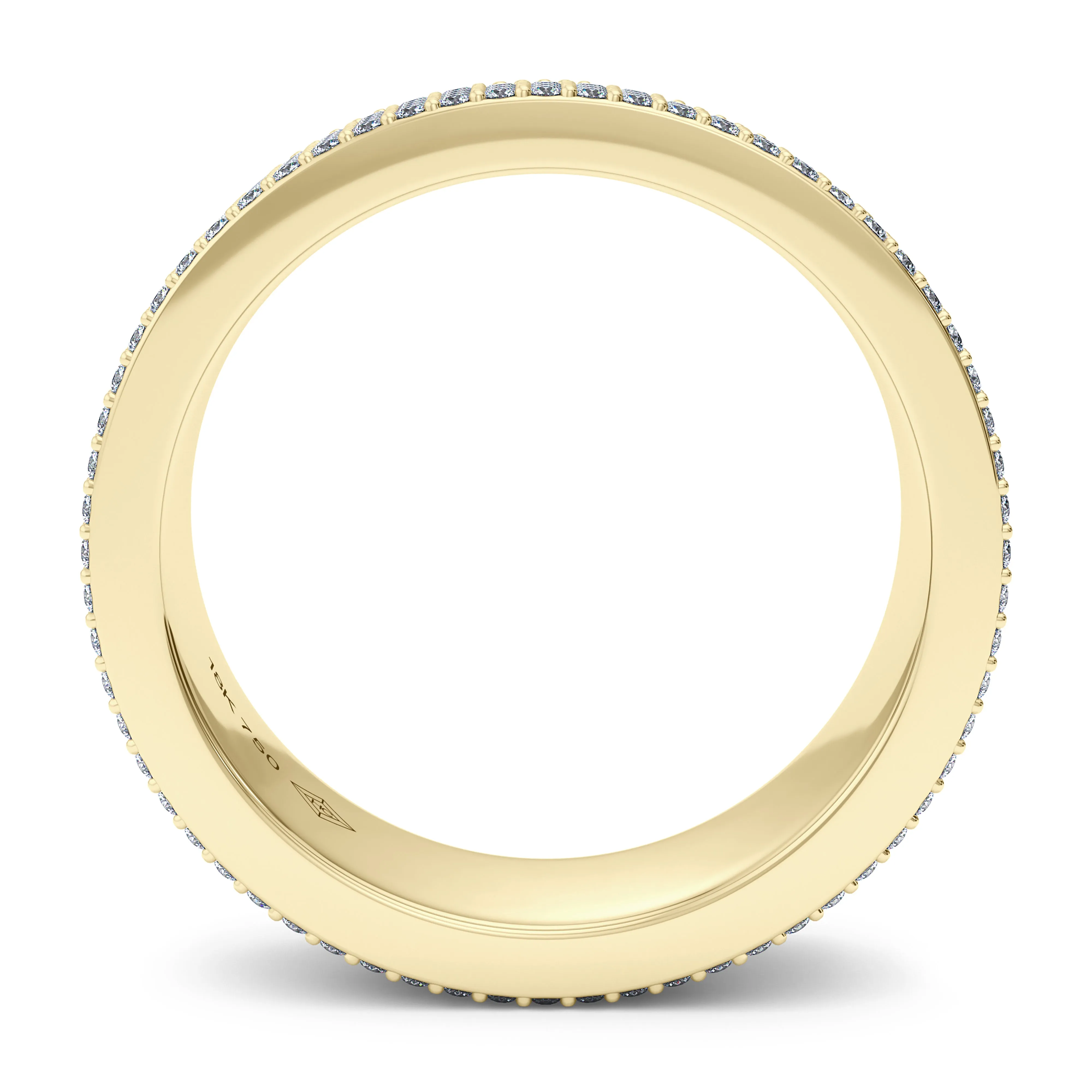 50/50 Fluted Diamond Band