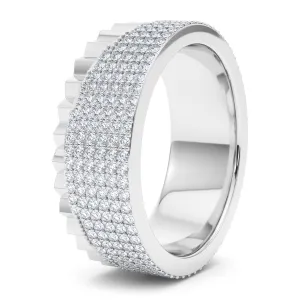 50/50 Fluted Diamond Band