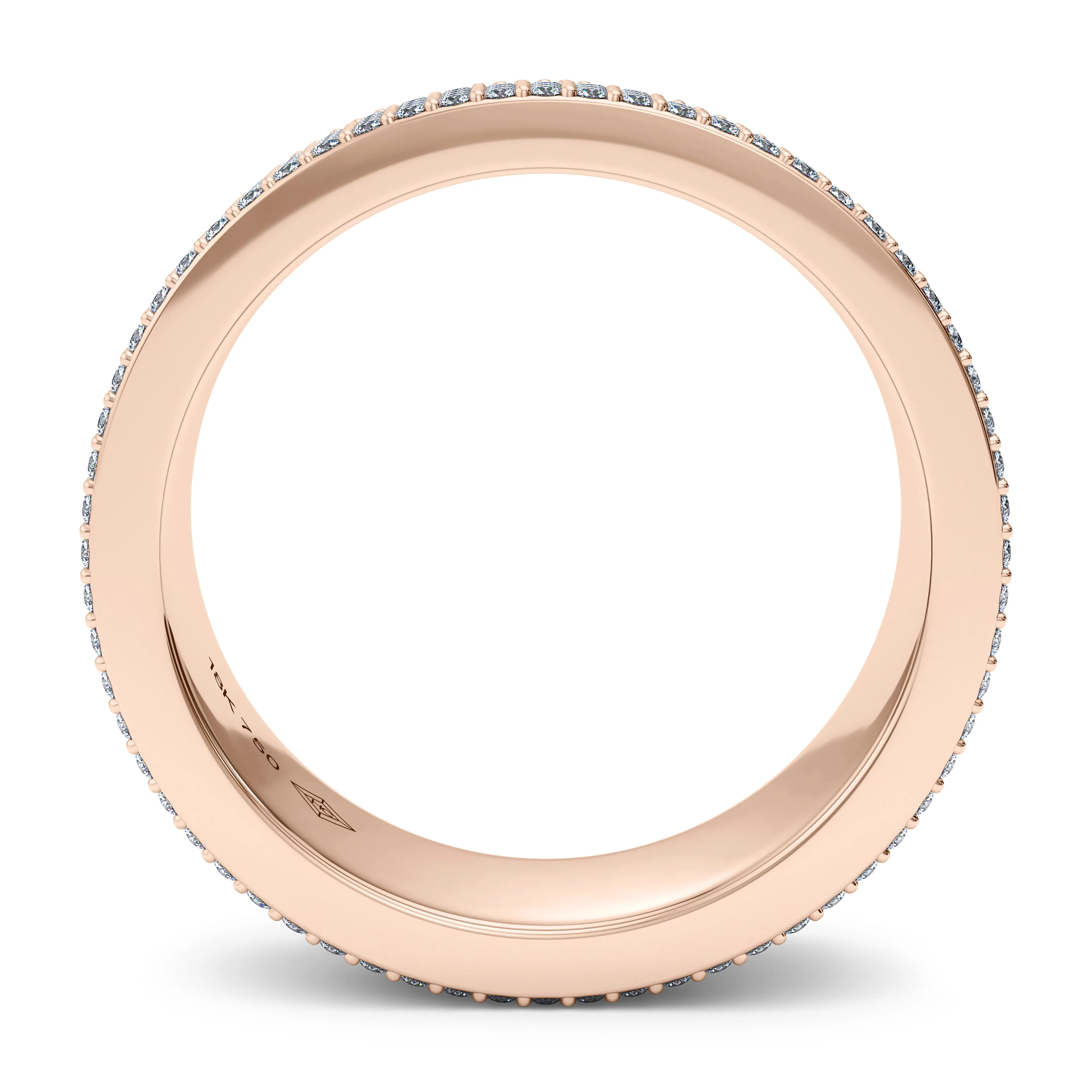 50/50 Fluted Diamond Band