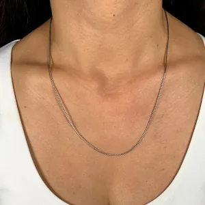 Adjustable Sterling Silver Wheat Chain
