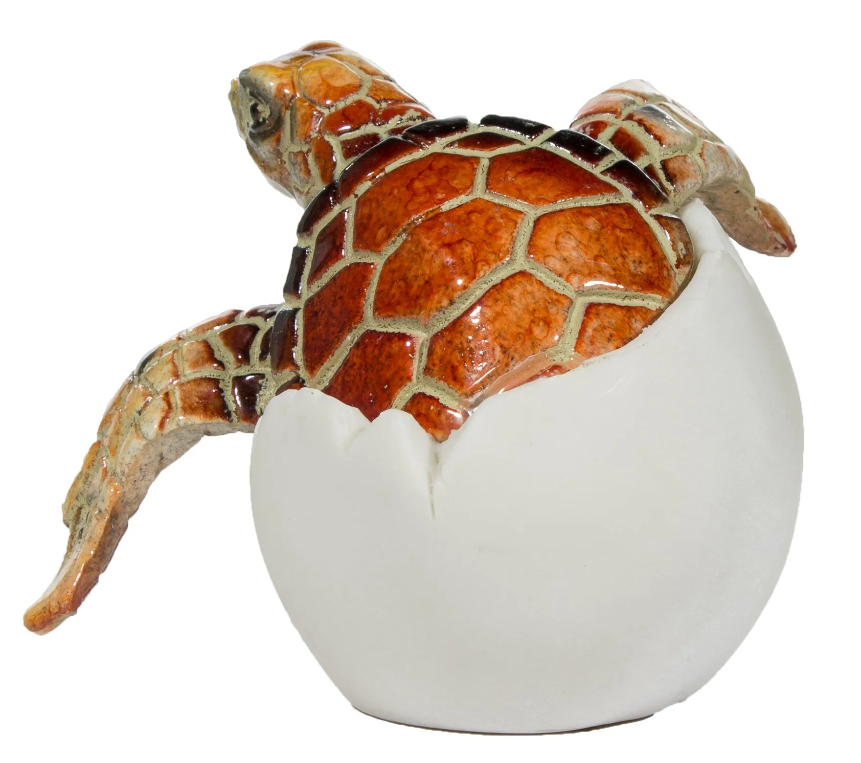 Adorable Baby Sea Turtle Hatching From Egg 3 Inch Tall Figurine