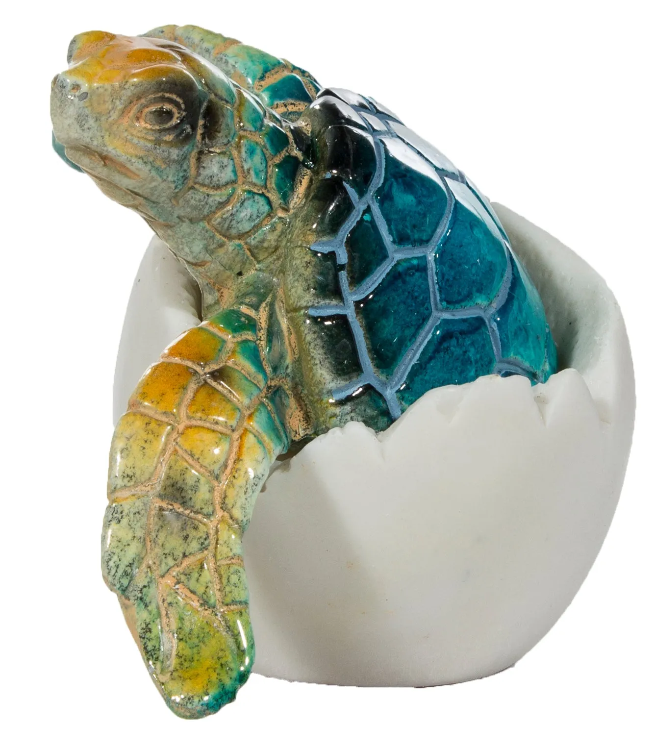 Adorable Baby Sea Turtle Hatching From Egg 3 Inch Tall Figurine