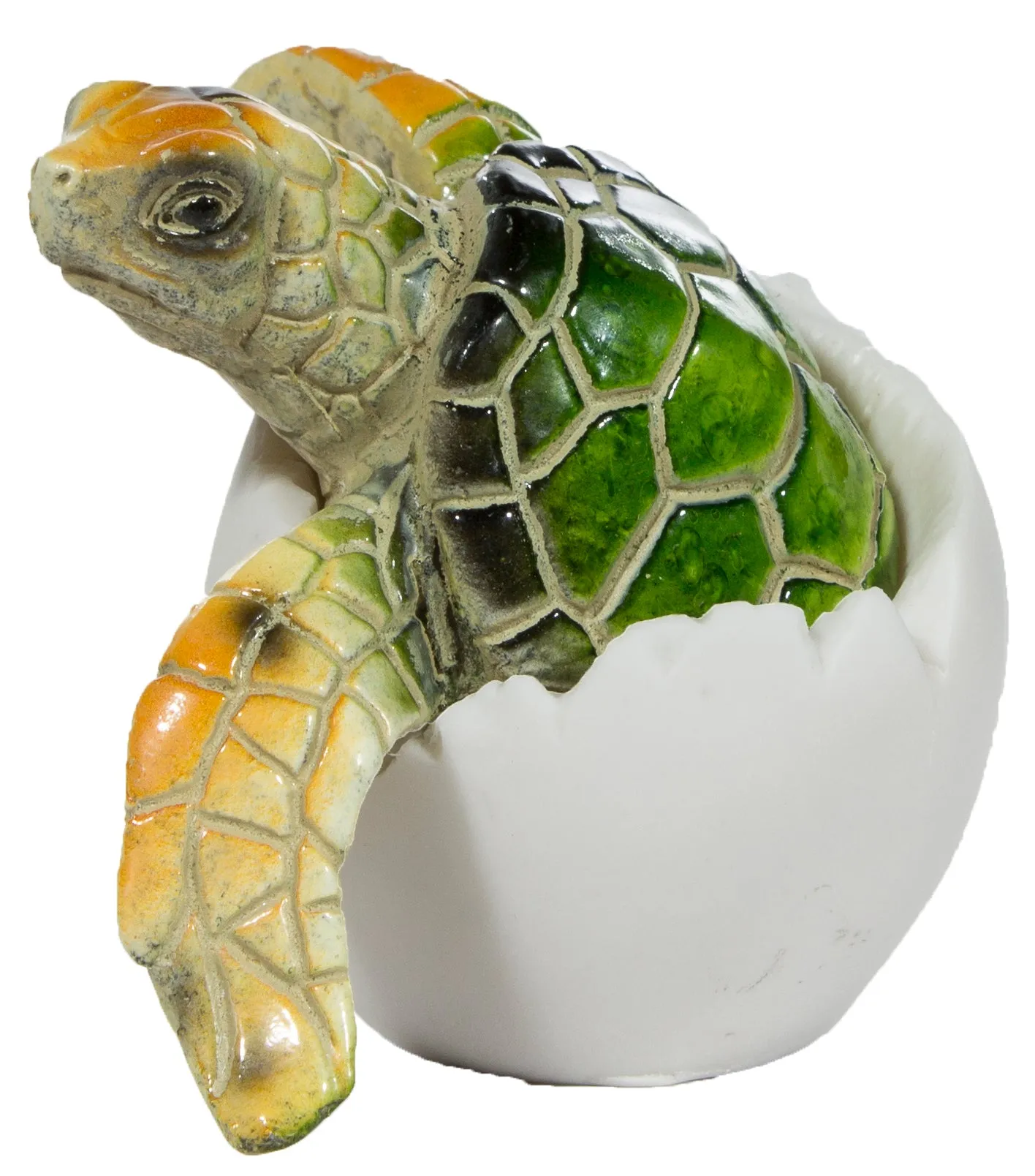 Adorable Baby Sea Turtle Hatching From Egg 3 Inch Tall Figurine
