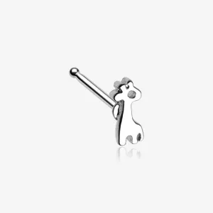 Adorable Dainty Giraffe Nose Stud Ring