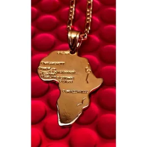 africa  necklace ,men Africa necklace ,gold Africa map pendant  necklace  , tribal necklace,ethnic jewelry, rihanna Africa necklace,ethnic