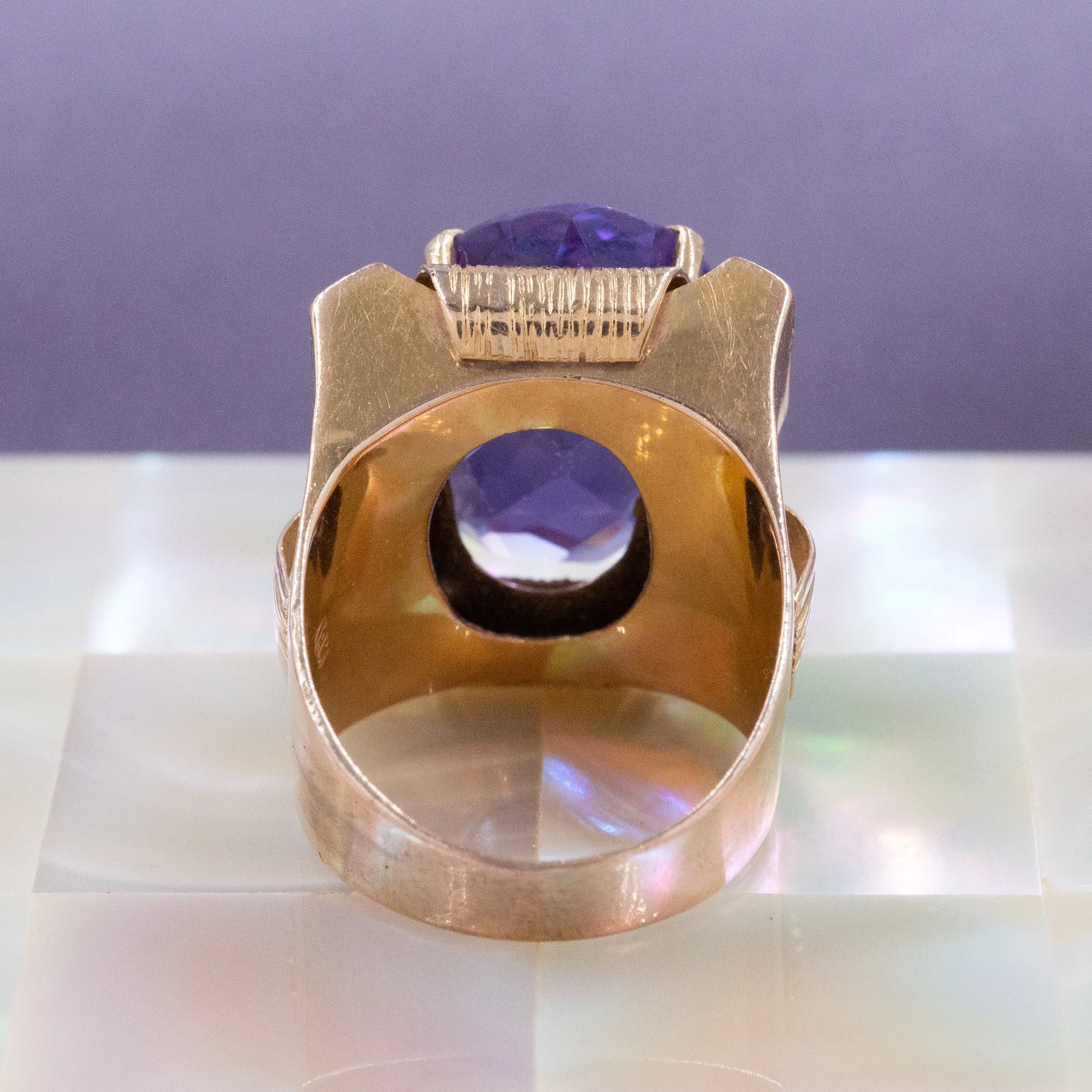 Alexandrite Cocktail Ring C. 1950s
