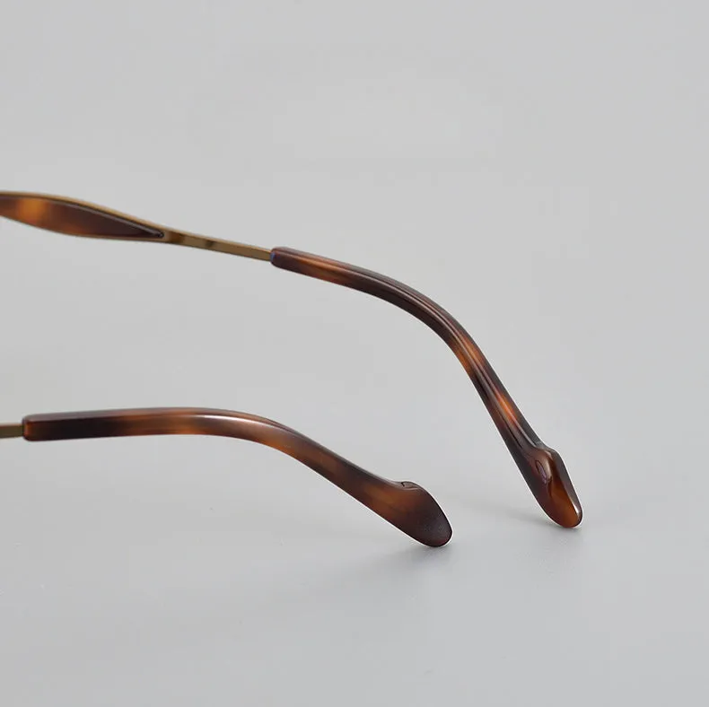Arvid Retro Oval Titanium Glasses Frame