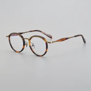 Arvid Retro Oval Titanium Glasses Frame
