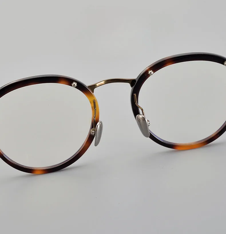 Arvid Retro Oval Titanium Glasses Frame