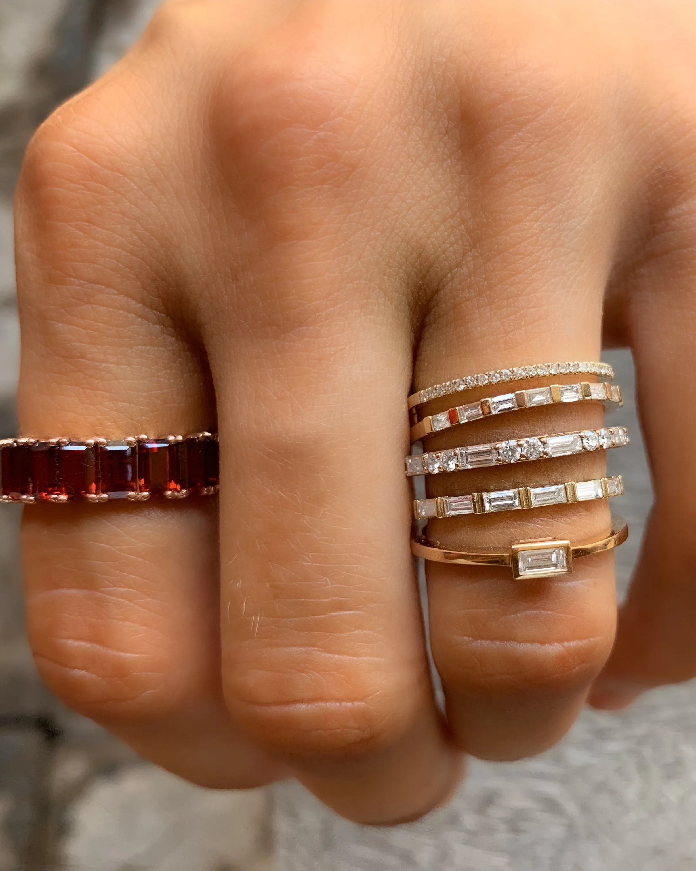 Baguette Bezel Stacker