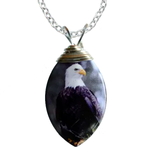 Bald Eagle Leaf Necklace, Item# 4165X
