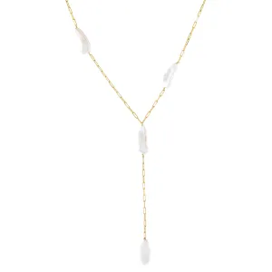 Baroque Pearl Link Lariat