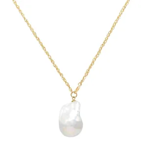Baroque Pearl Necklace 14K