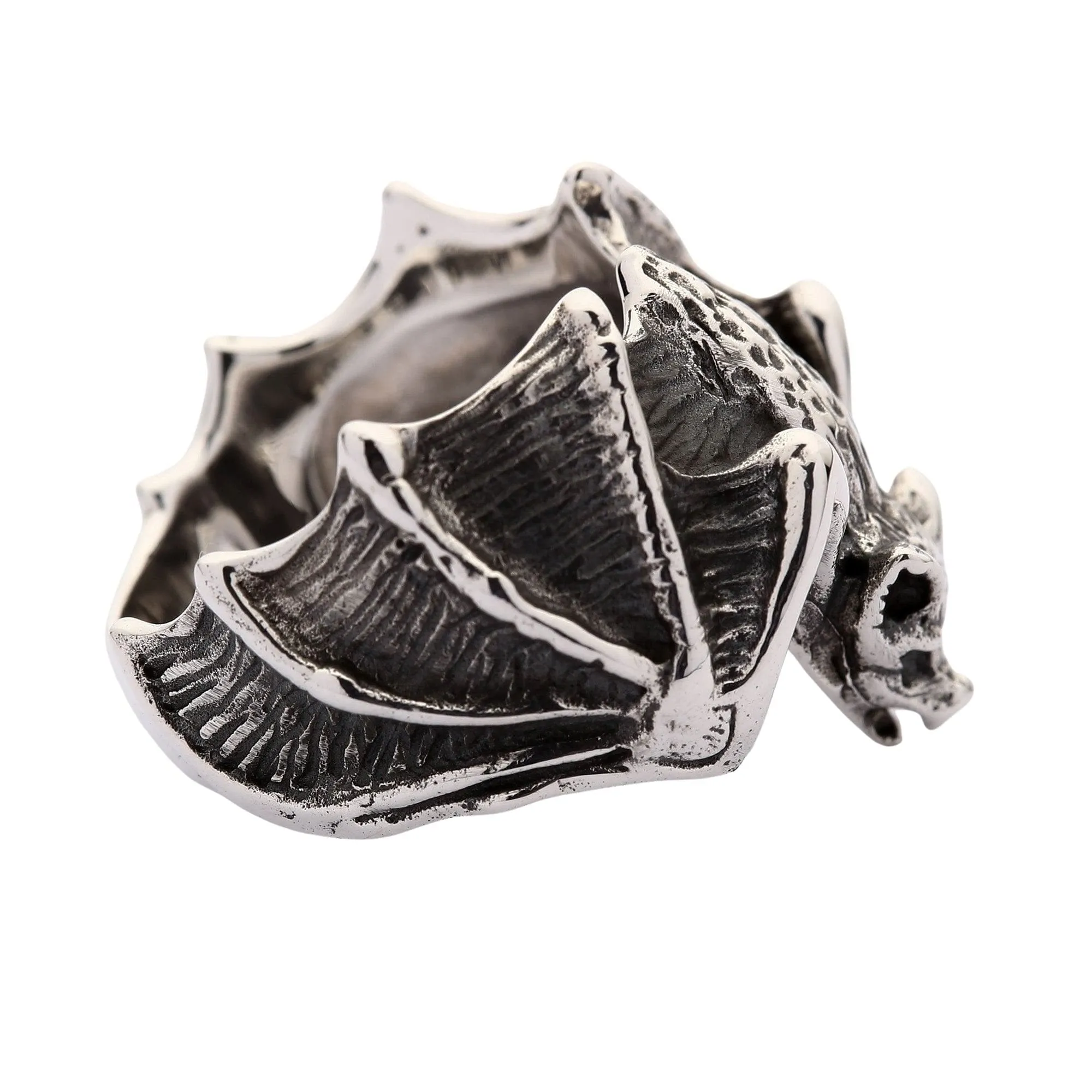 Bat Sterling Silver Ring