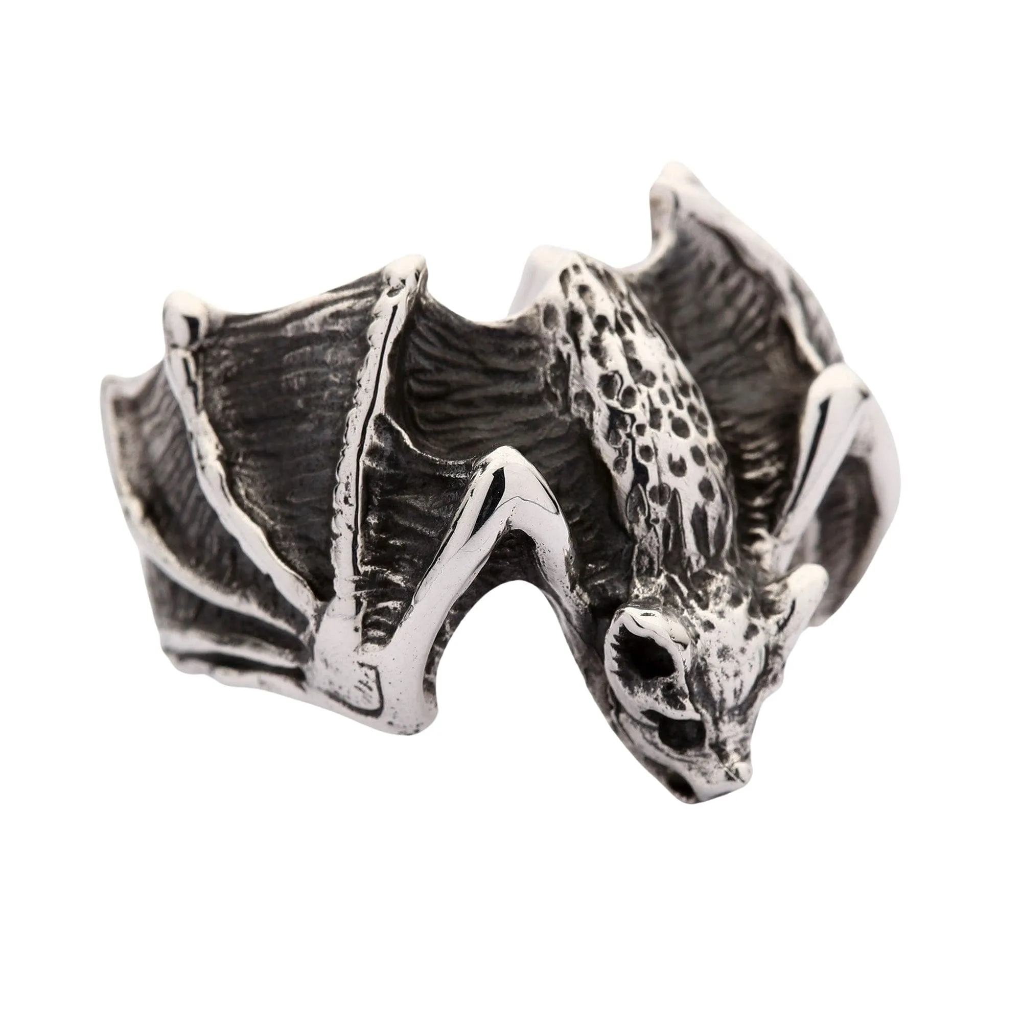 Bat Sterling Silver Ring
